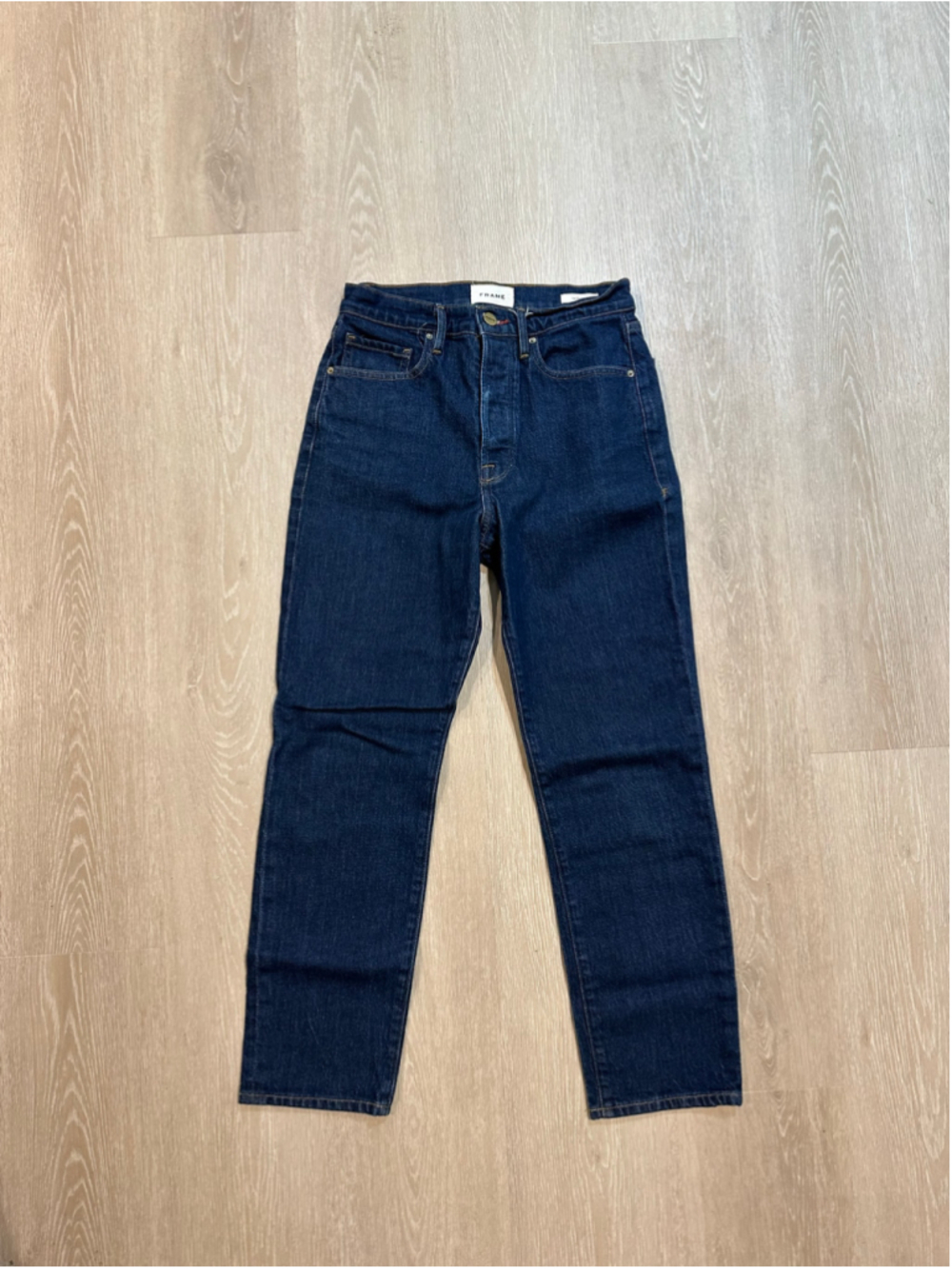 Women's FRAME Le Original Straight Leg Jeans, Size 27, Dark Blue